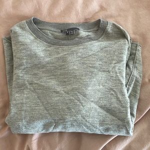 Vince women’s gray cotton crewneck sweater